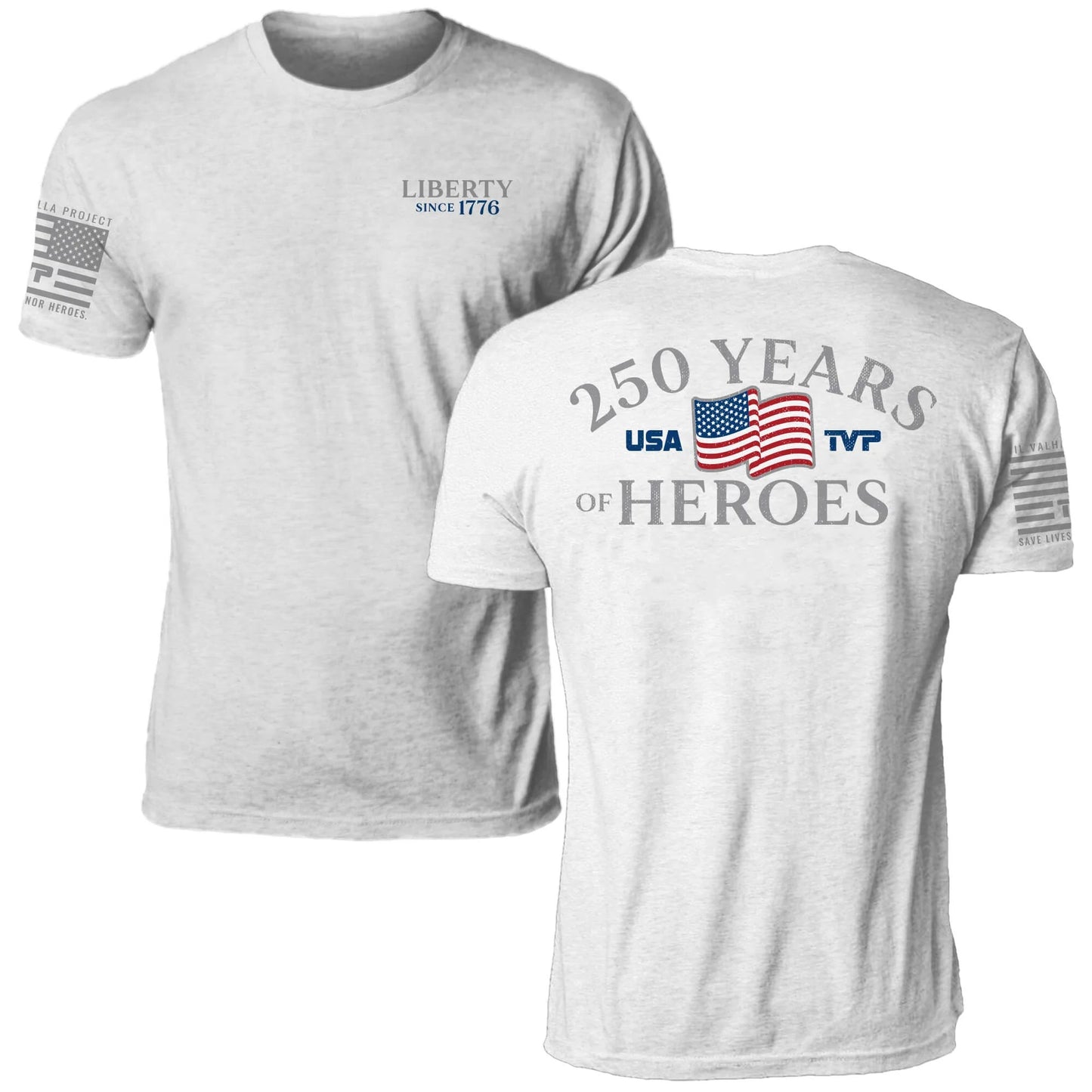 250 Years of Heroes Men's Patriotic T-Shirt