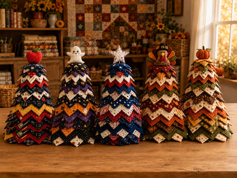 Americana Christmas Tree Quilt Kit — DIY Layered Fabric Tree