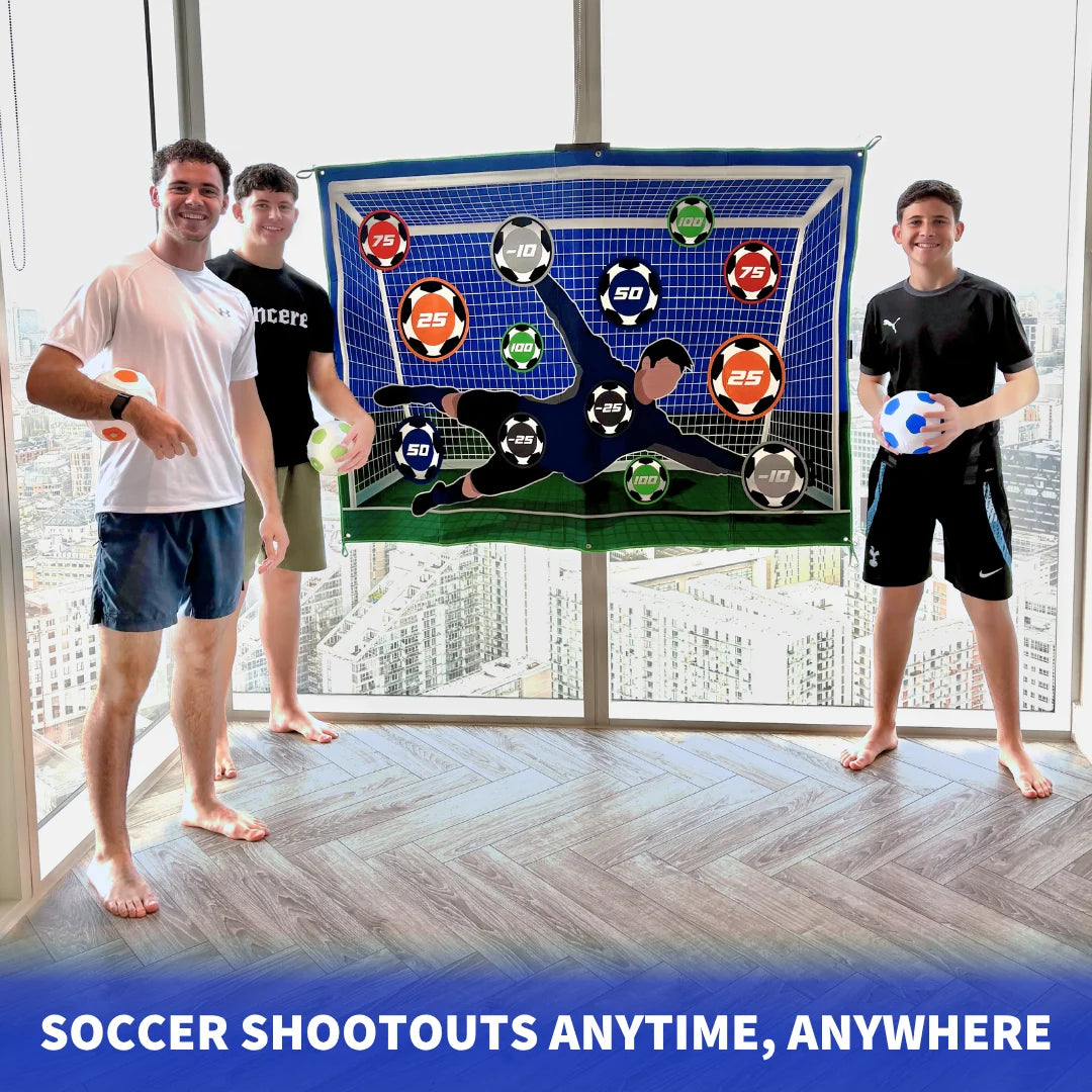 Soccer Target Game – Sticky Ball Shooting Mat