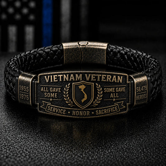 Vietnam Veteran Honor Bracelet antique brass main product image