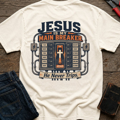 Jesus Is My Main Breaker t-shirt in Ivory