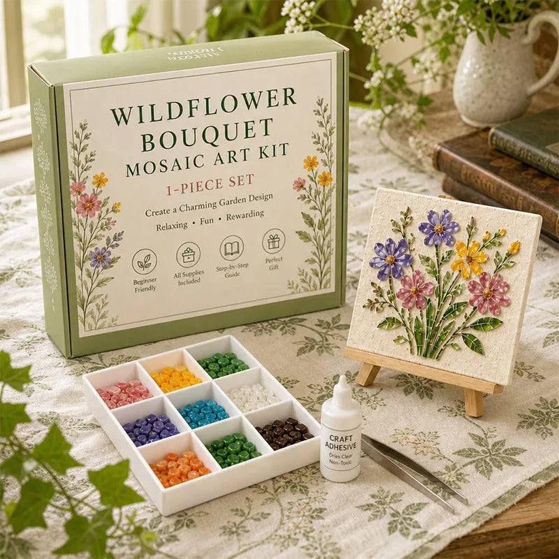 DIY Sea Glass Mosaic Art Kit — 8 Coastal Wall Art Designs