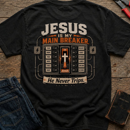 Jesus Is My Main Breaker t-shirt in Black