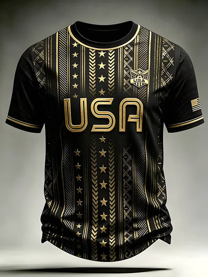 USA Patriotic Eagle Tee — American Pride Short Sleeve Shirt