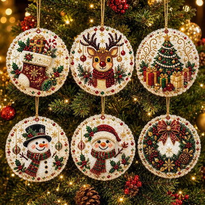 Christmas diamond painting ornament design set