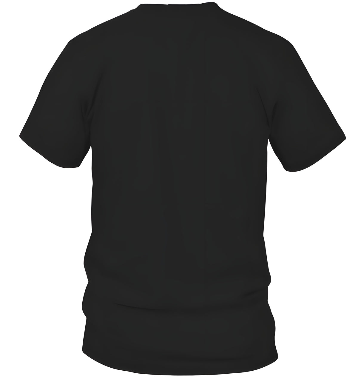 Back view of the black unisex classic fit Halloween T-shirt
