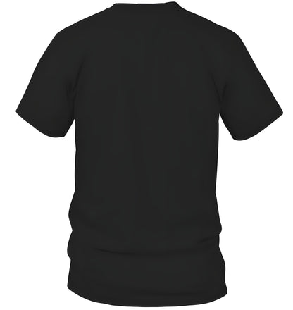 Back view of the black unisex classic fit Halloween T-shirt
