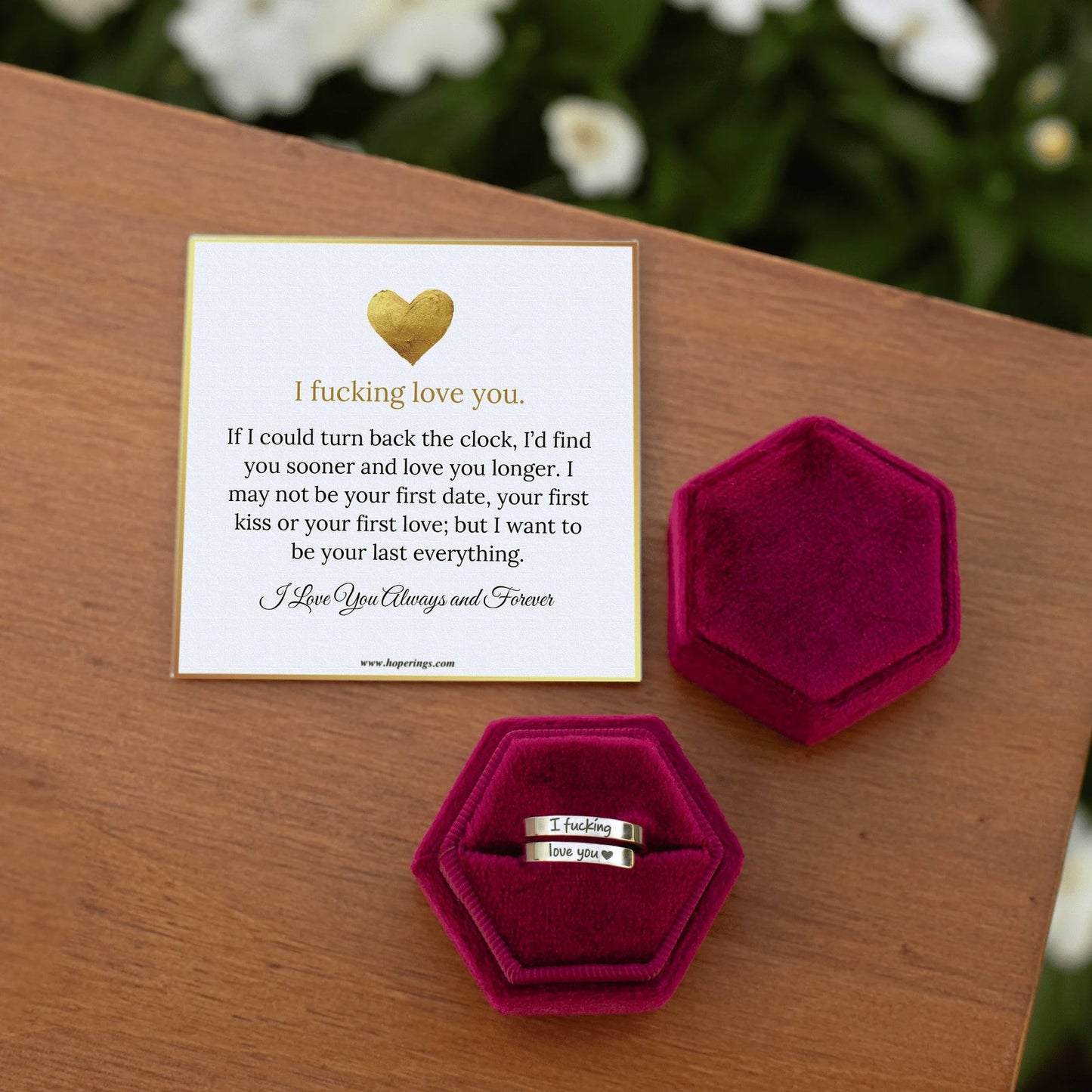 ring in velvet gift box