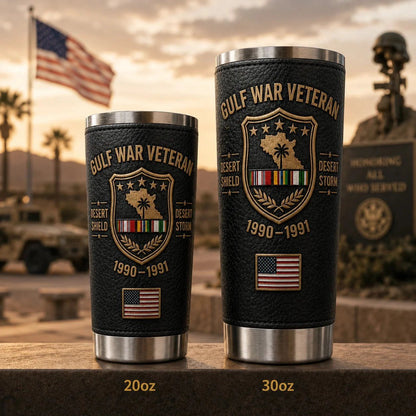 Gulf War Veteran Desert Shield & Desert Storm Tumbler