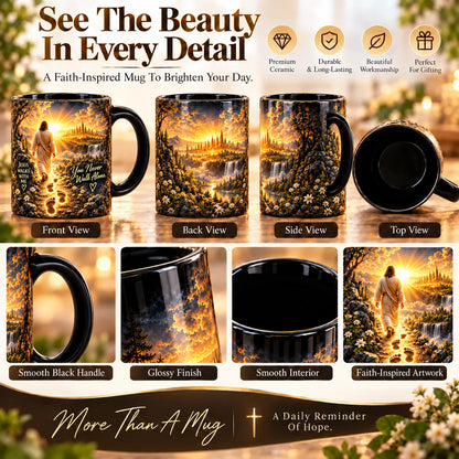 Heat-reveal Jesus mug front back side and interior views