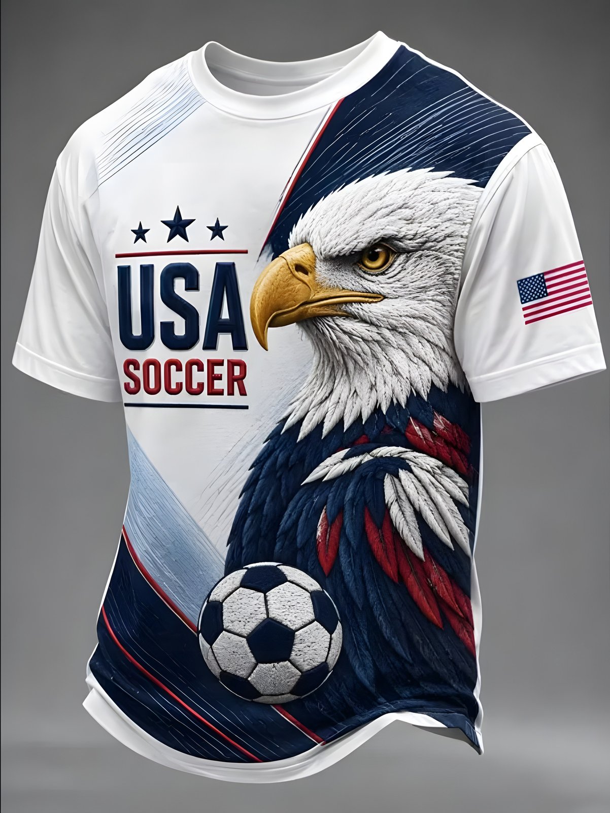 USA Patriotic Eagle Tee — American Pride Short Sleeve Shirt