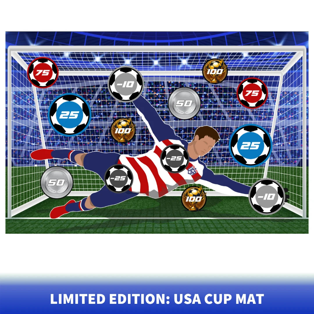 Soccer Target Game – Sticky Ball Shooting Mat