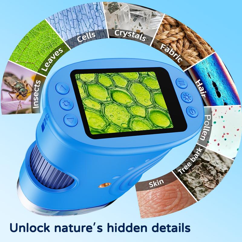 Kids explorer microscope pink gift set