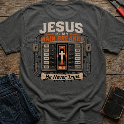 Jesus Is My Main Breaker t-shirt in Pepper