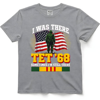 Vietnam Tet '68 veteran T-shirt in Combat Sport Gray