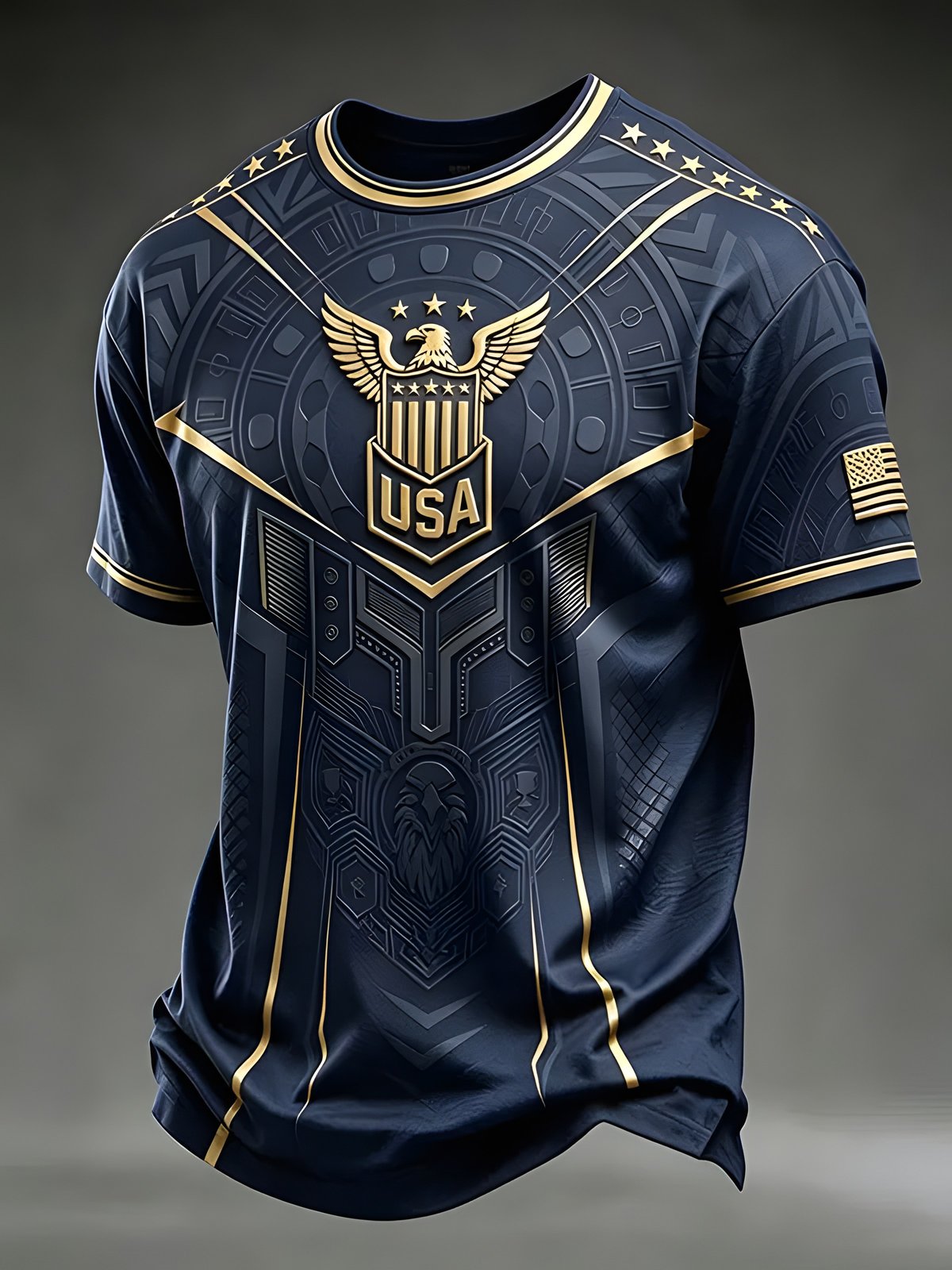 USA Patriotic Eagle Tee — American Pride Short Sleeve Shirt