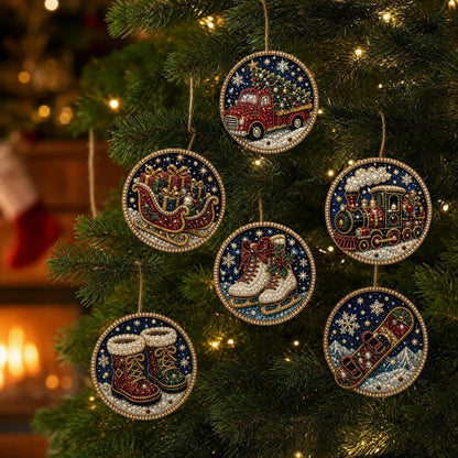 Christmas diamond painting ornament kit design