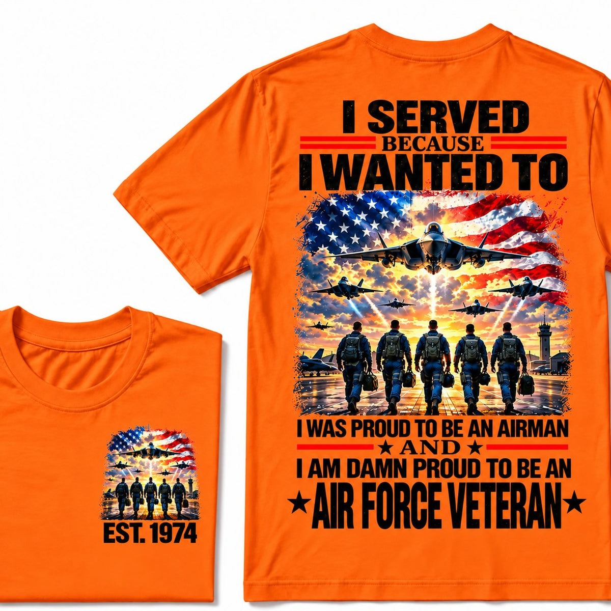 Proud Air Force Veteran Custom Year T-Shirt