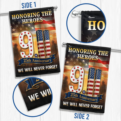911 Patriot Day flag SIDE 1 and SIDE 2 double-sided printing