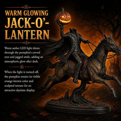 Real working warm glowing jack-o-lantern LED function detail