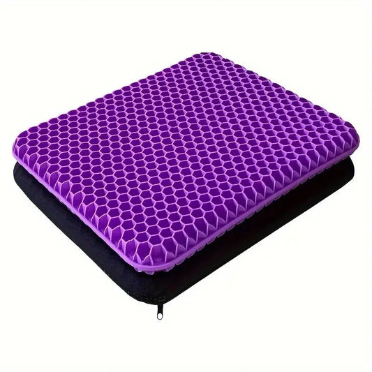 Purple silicone gel seat cushion ergonomic pressure relief