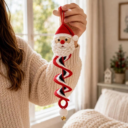 Crochet Christmas Spiral Ornament DIY Kit — Beginner Set