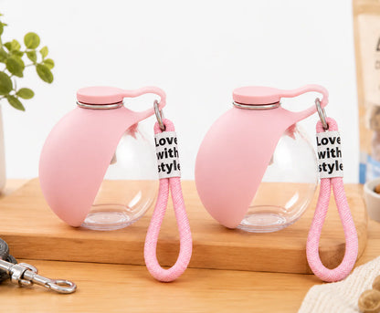 2-in-1 Leak-Proof Dog Water Bottle & Foldable Bowl