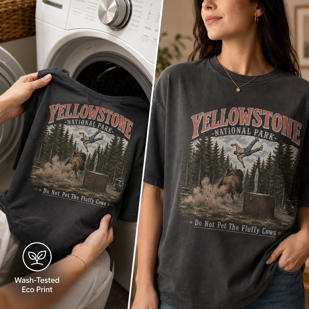 Yellowstone Do Not Pet The Fluffy Cows Funny T-Shirt