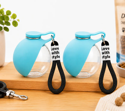 2-in-1 Leak-Proof Dog Water Bottle & Foldable Bowl