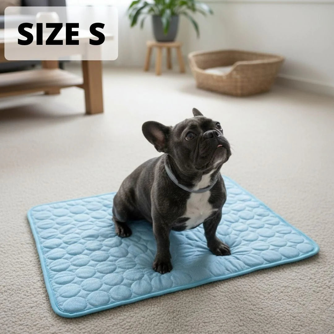 Arctic cooling dog mat beige washable pet pad