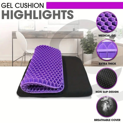 Ergonomic Silicone Gel Seat Cushion - Relief You Can Feel