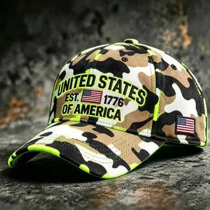 American Patriot Camo Cap Collection – Embroidered Edition