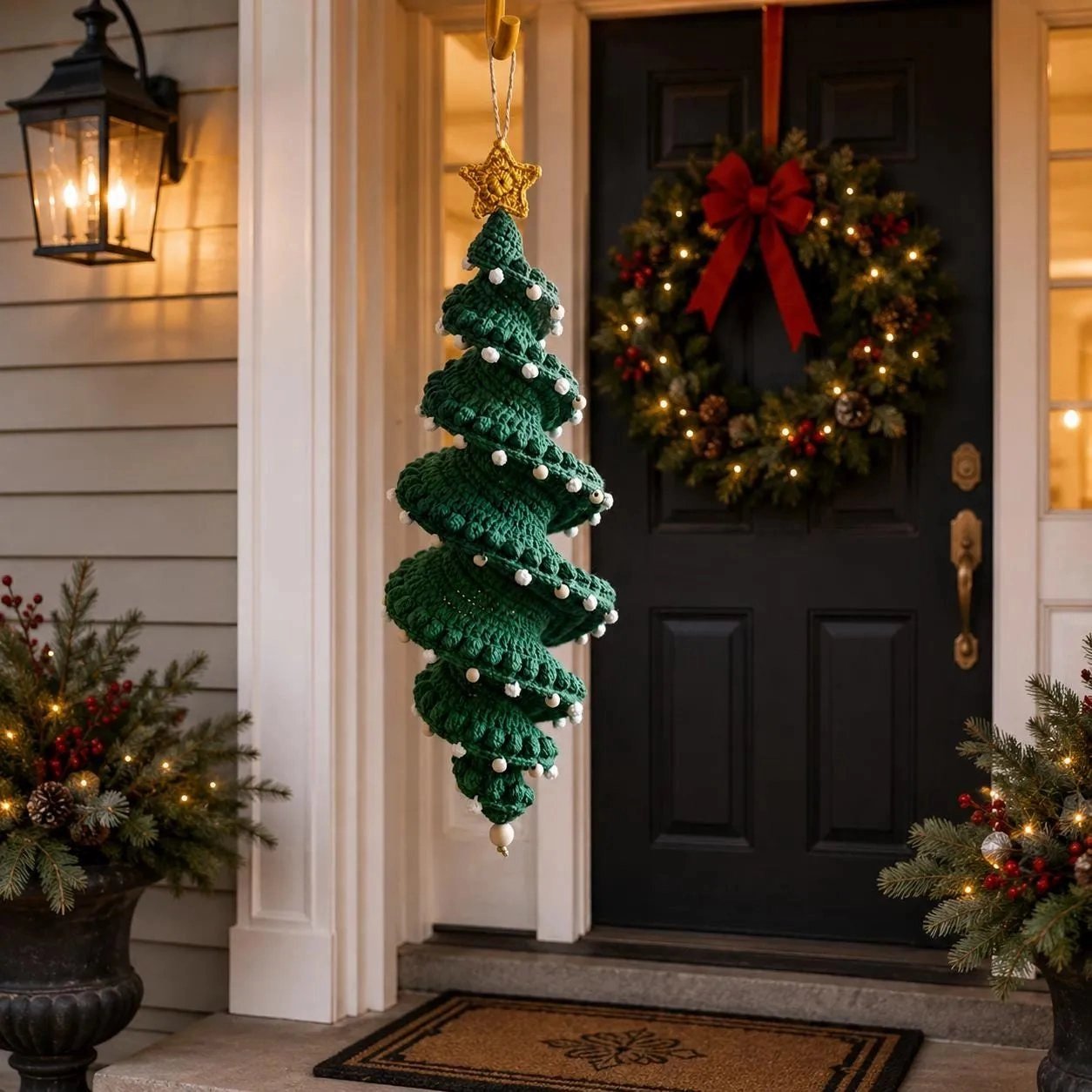 Crochet Christmas Spiral Ornament DIY Kit — Beginner Set
