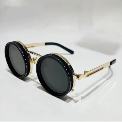 FlexVision retro sunglasses gold