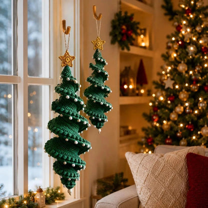 Crochet Christmas Spiral Ornament DIY Kit — Beginner Set