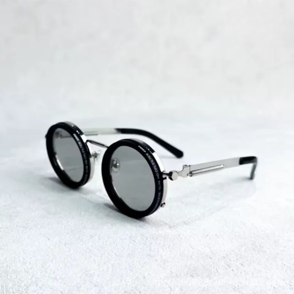 FlexVision round sunglasses silver