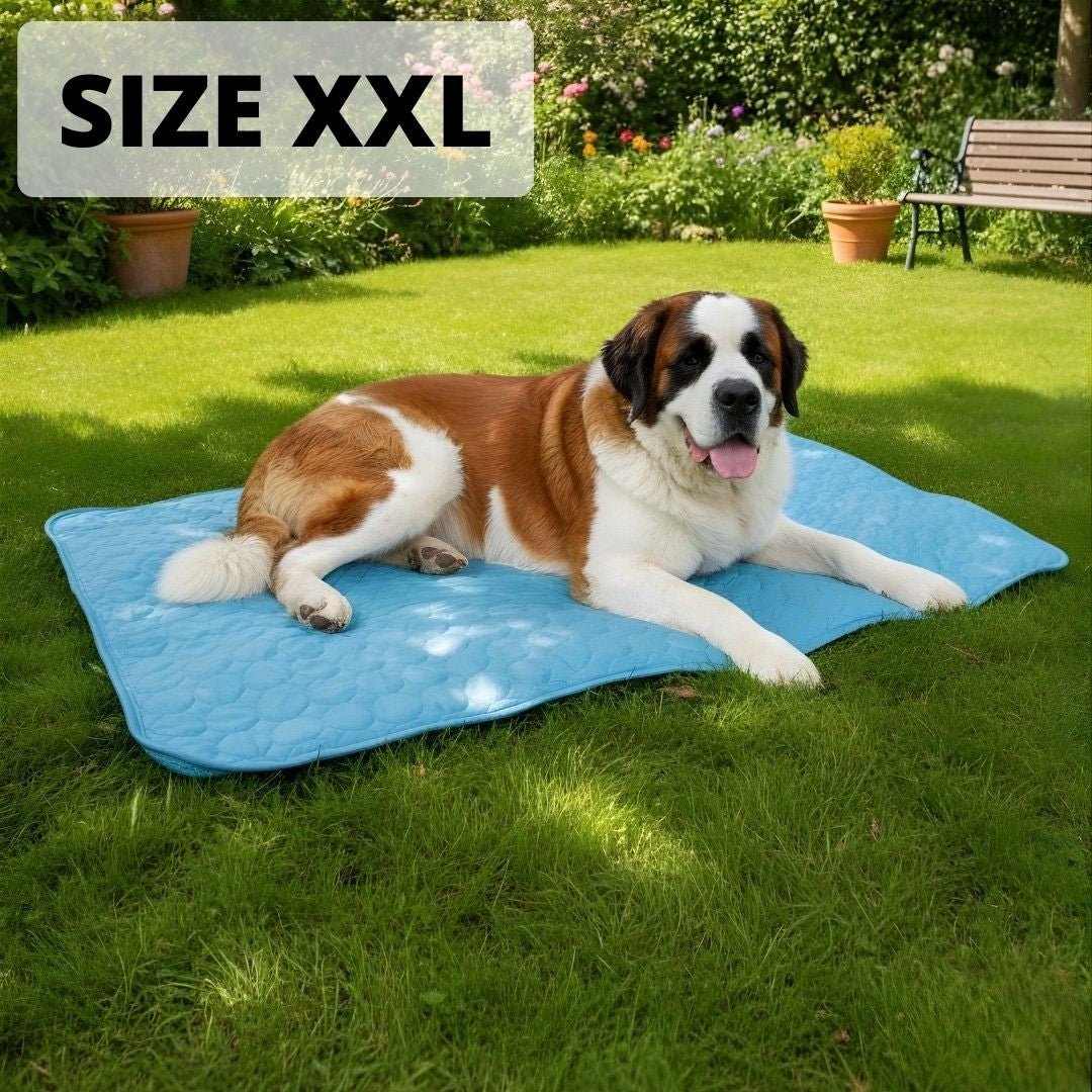 Arctic cooling dog mat beige washable pet pad