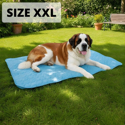 Arctic cooling dog mat beige washable pet pad