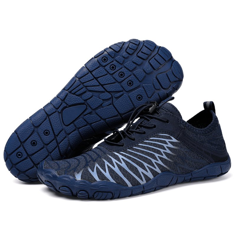 LORO PRO barefoot shoes in Navy Blue side view