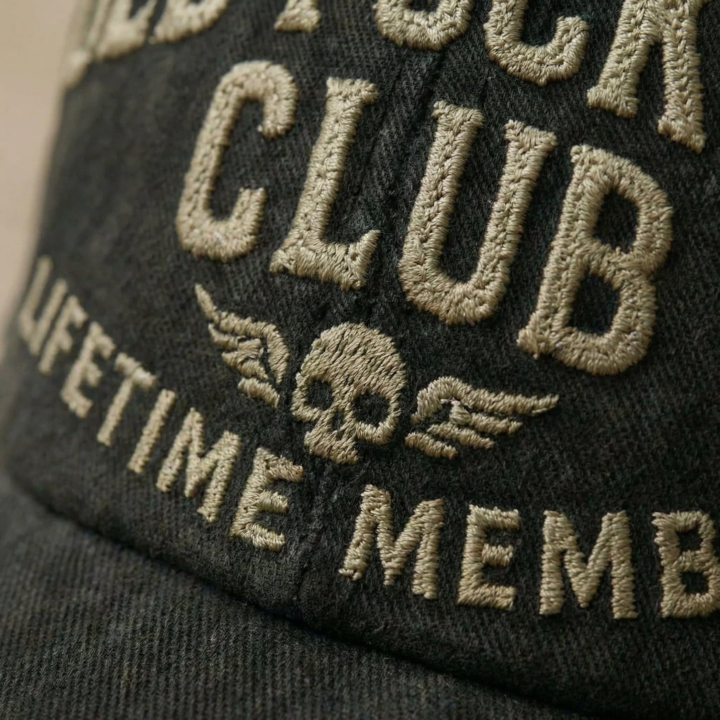 Old Fuckers Club Vintage Baseball Cap - Premium Embroidered Edition