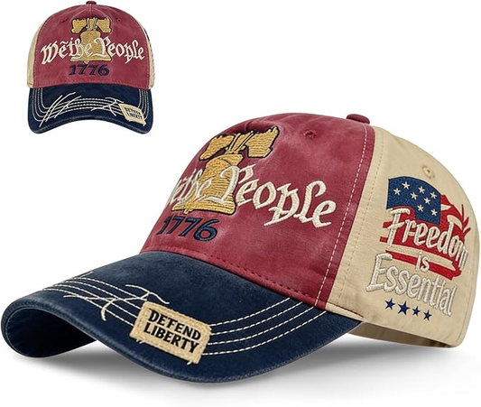 USA 250th Anniversary "We the People" 1776 Patriot Cap