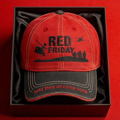 RED Friday "Until They All Come Home" Cap - Premium Embroidered Edition