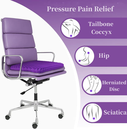 Ergonomic Silicone Gel Seat Cushion - Relief You Can Feel