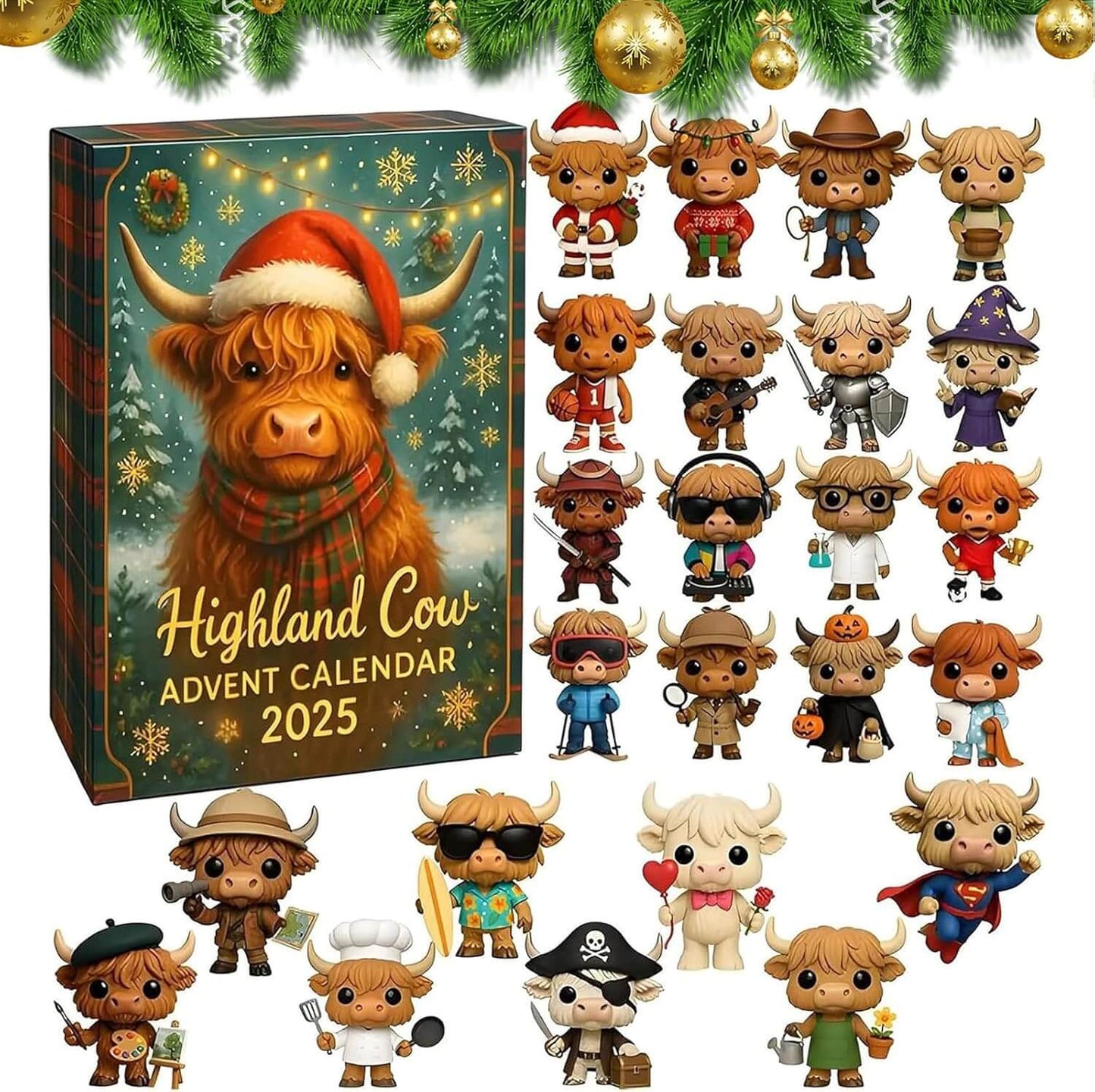 24-Day 3D Figurine Advent Calendar