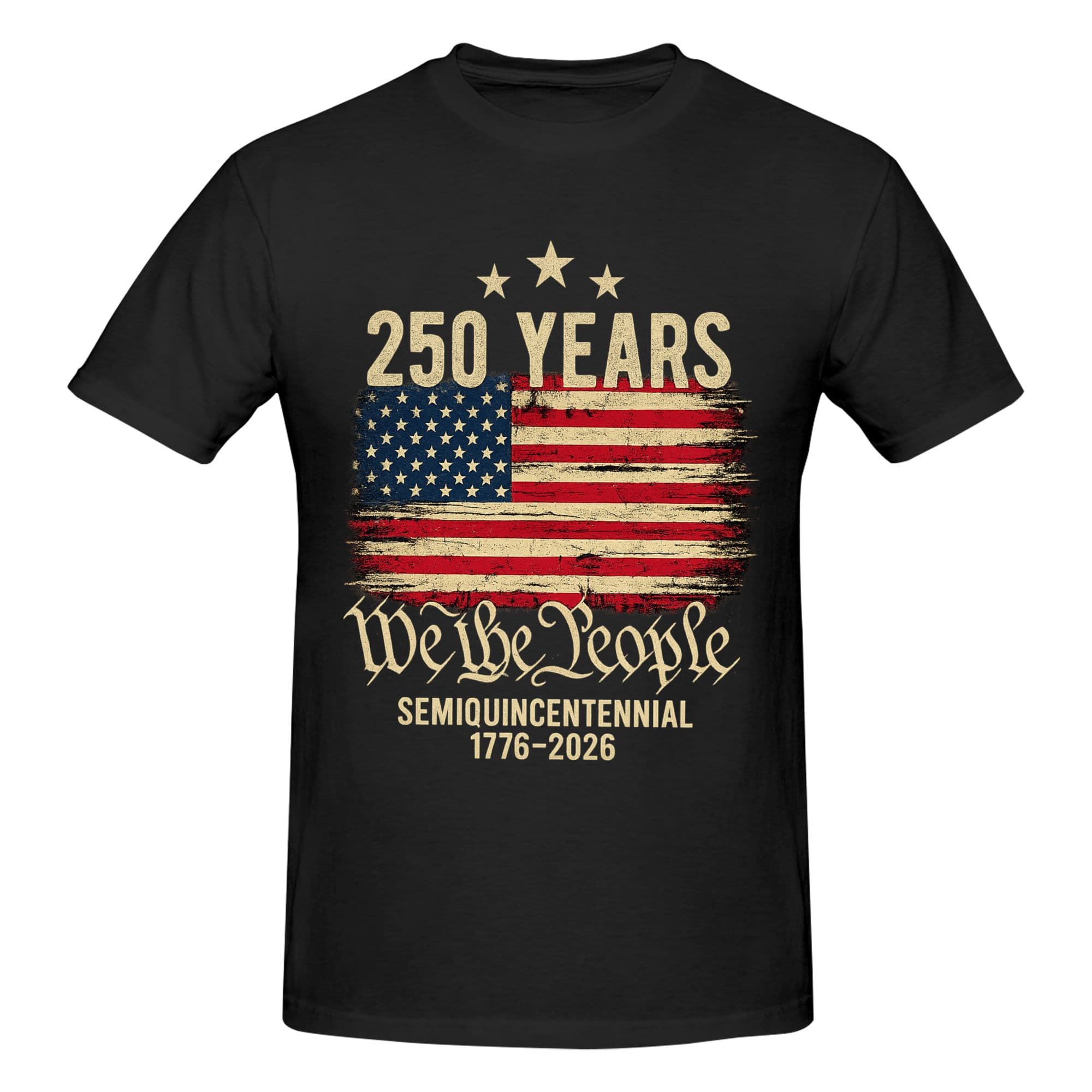 250 Years American Flag 250th Anniversary USA T-Shirt – Elivue