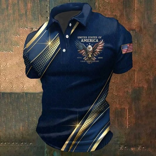 Men’s American 250th Anniversary Business Casual Polo