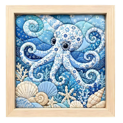 No-sew fabric art DIY kit with Octopus design