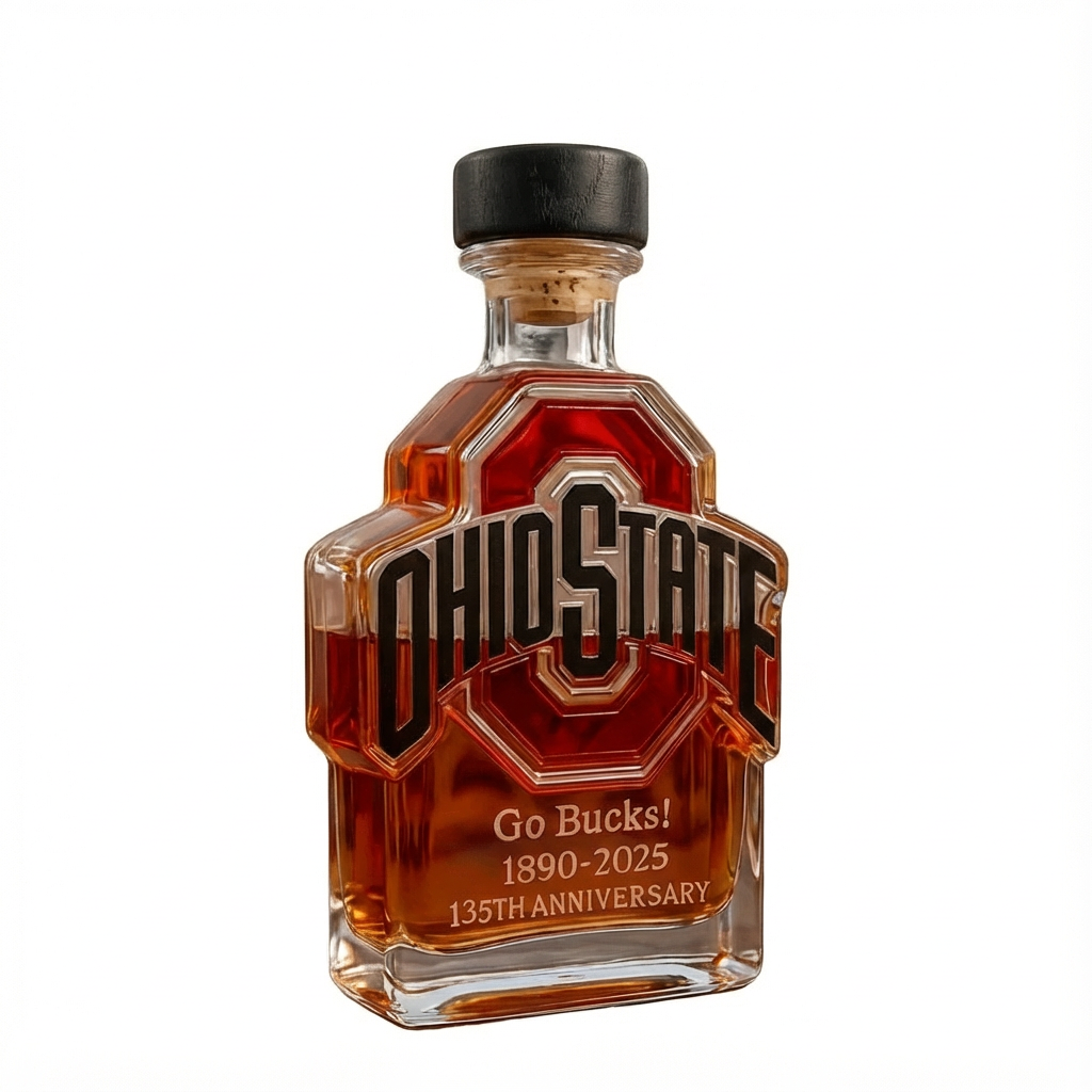🏈🍻Ohio State Buckeyes Go Bucks 1980-2025 135th Anniversary Whiskey Bottle