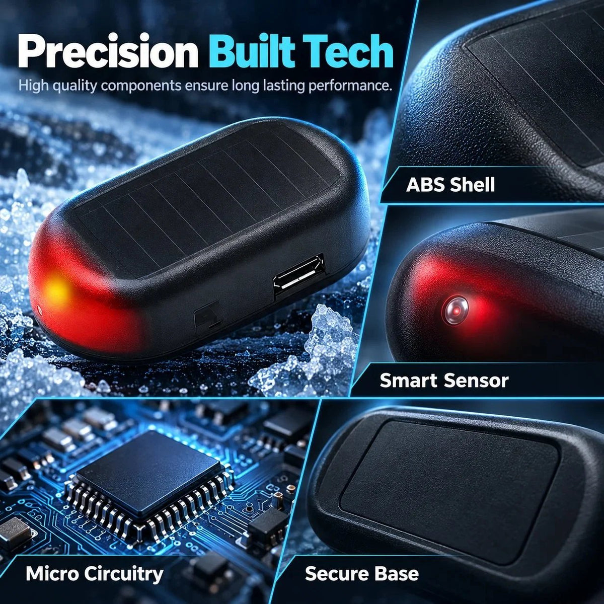 Dashboard antifreeze device ABS shell and base close-up