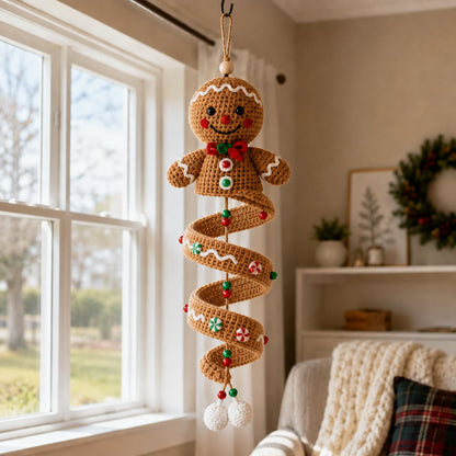 Crochet Christmas Spiral Ornament DIY Kit — Beginner Set